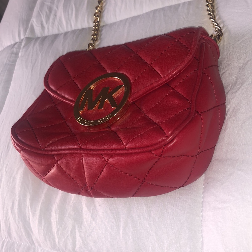 Michael Kors Red Crossbody Bag
